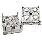 4 cavities high speed PP plastic bowls mould