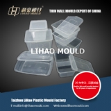 PP two sublattice food container and lid mold