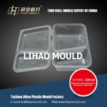 two sublattice square thin wall contianer with lid mould