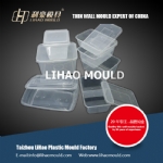 PP two sublattice food container and lid mold